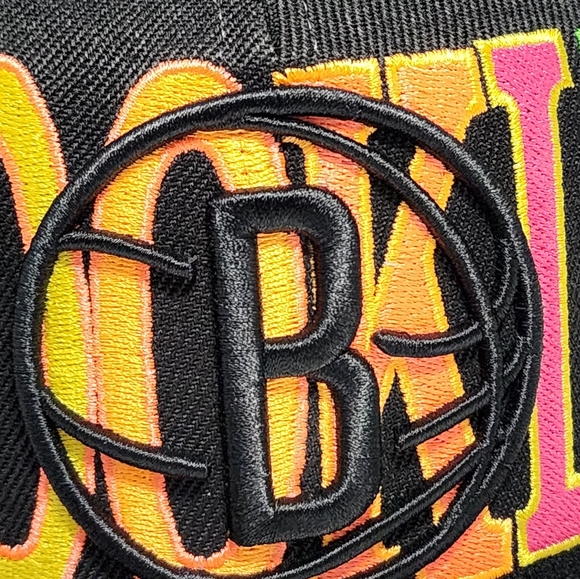 Mitchell & Ness Brooklyn Nets Snapback Cap NBA In Your Face Embroidered Hat - Picture 12 of 13